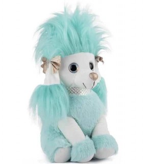 PUDEL MARE DE PLUȘ CU ZGARDĂ 2 CULORI 38 CM 2