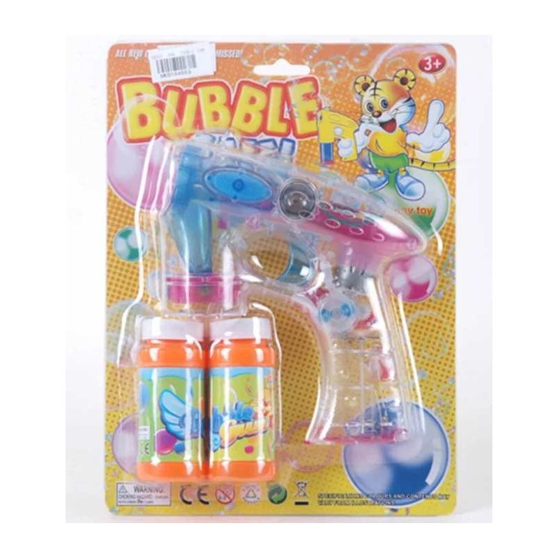 PISTOL TRANSPARENT PENTRU BALOANE DE SĂPUN CU 2 REZERVE 1