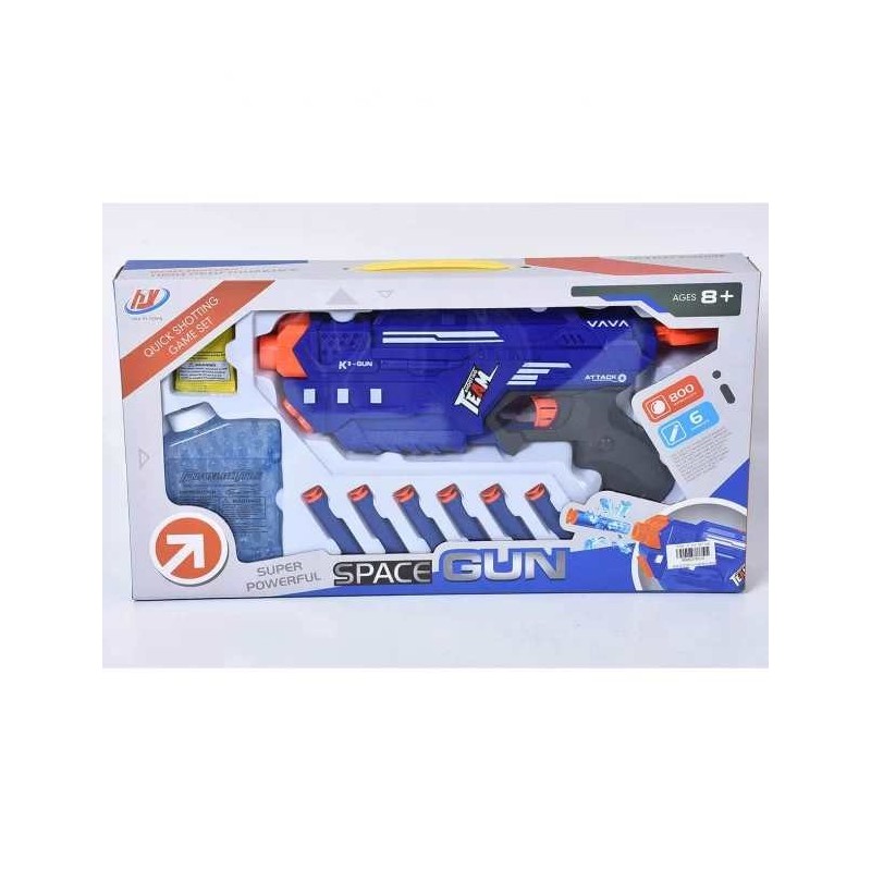 SPACE GUN PISTOL SPAȚIAL CU BOMBE DE APĂ ȘI GLOANȚE MOI 1
