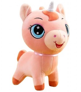 UNICORN DE PLUS CU OCHI MARI 22 CM 3 CULORI 1