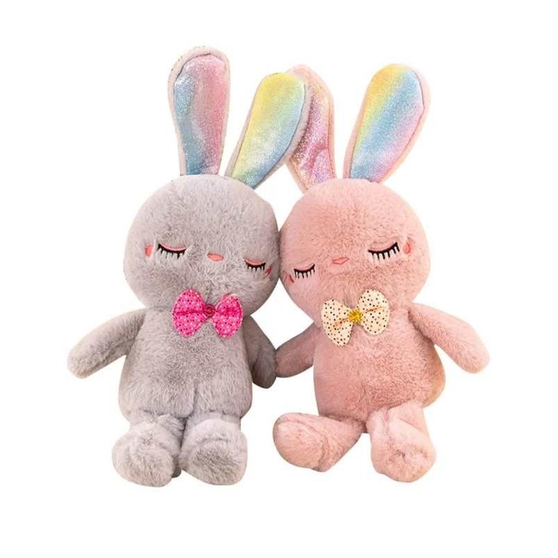 IEPURE DE PLUȘ CU URECHI LUCIUȚI 35 CM 1