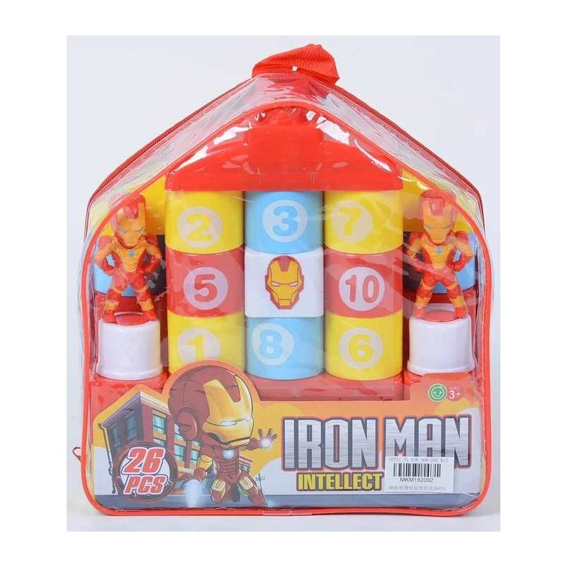 CUBURI DE CONSTRUCȚII IRON MAN 26 PIESE 1