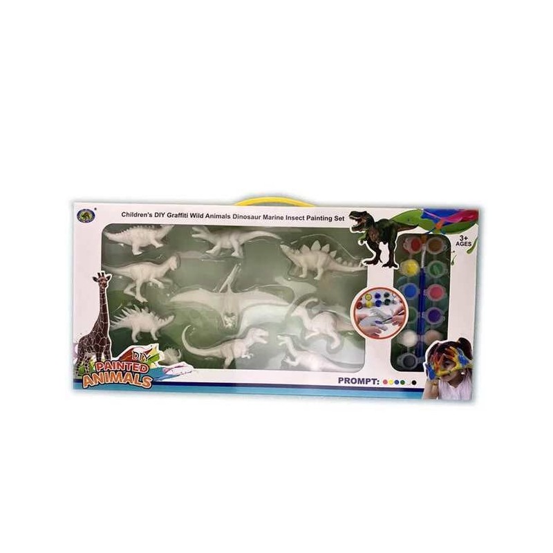 DINOSAURI 10 BUC. PENTRU COLORAREA ÎN CUTIE MARE 1