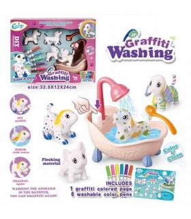 GRAFFITI WASHING CĂȚEI CU BAIE 1