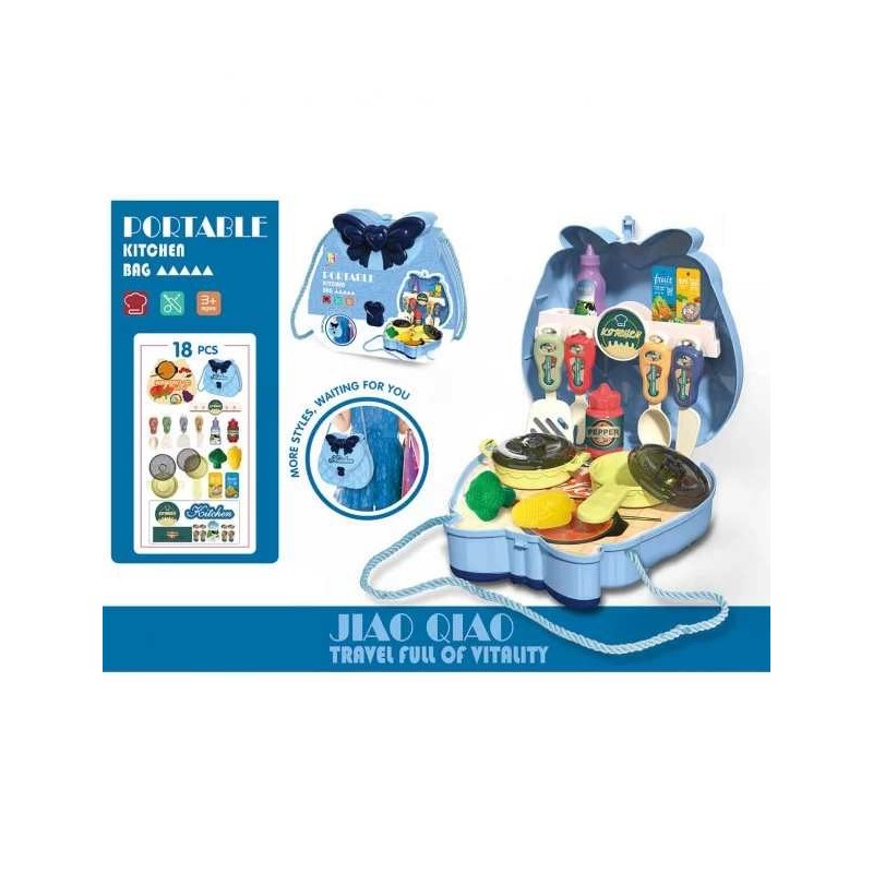 SET DE BUCĂTĂRIE ÎN SAC ALBASTRĂ 1