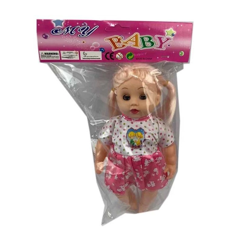 PĂPUȘĂ CU 3 SUNETE 30 CM ÎN PLIC 1