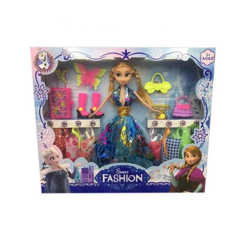 PĂPUȘA FROZEN KINGDOM CU HAINE ȘI CIZME 1