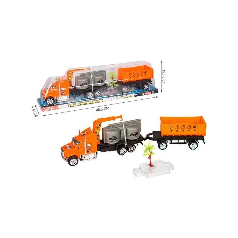CAMION CU MACARA ȘI REMORCĂ 1