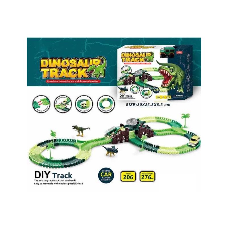 PISTA DINOZAURILOR 206 PIESE 1