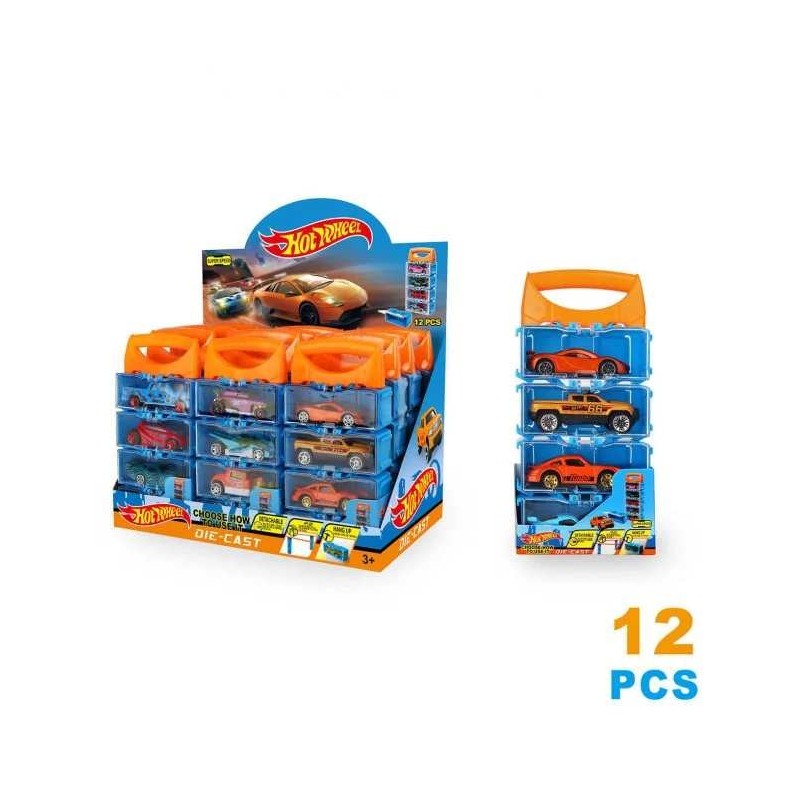 SET MAȘINI METALICE 4 BUC. CU MÂNER 1