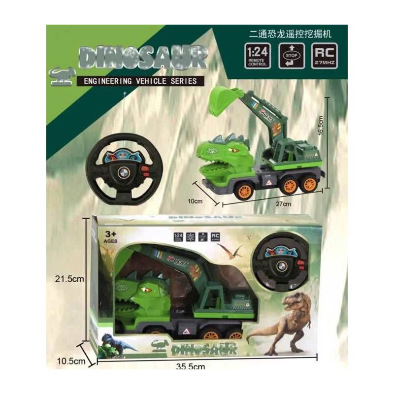 DINOZAUR EXCAVATOR RADIO CONTROL 2 CĂI 1