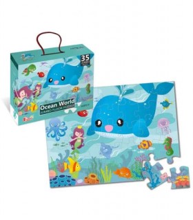 PUZZLE CU ELEMENTE MARI 35 BUC 1