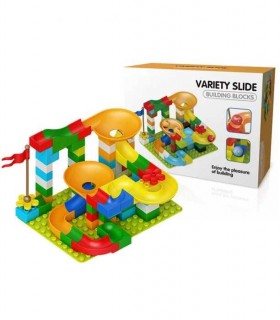 SET CUBURI DE CONSTRUIT CU TOBOGAN 89 PIESE 1