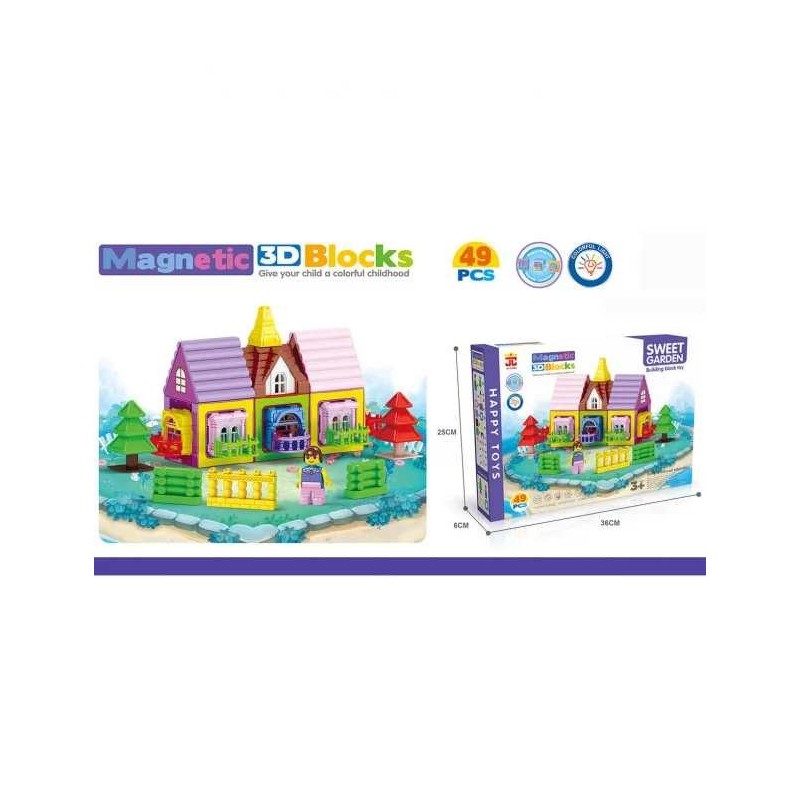 CONSTRUCTOR MAGNETIC 3D 49 BUCATI SWEET GARDEN 1