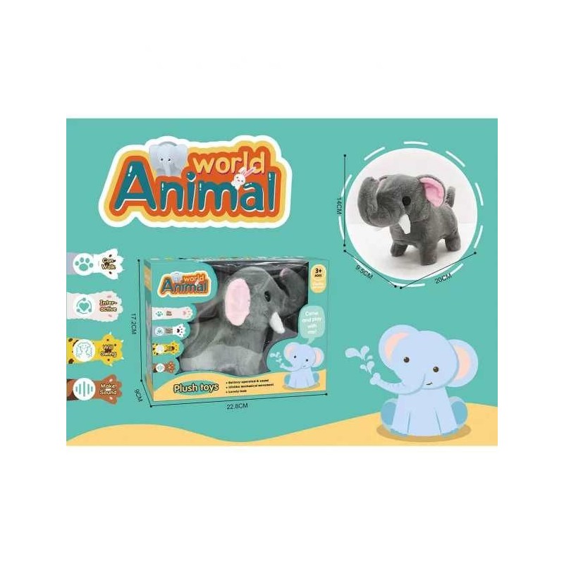 ELEFANT UMBLĂTOR DIN PLUȘ 1