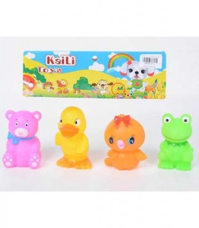 JUCĂRII DE CAUCIUC 4 BUC. CU RĂȚĂ LOVELY 1