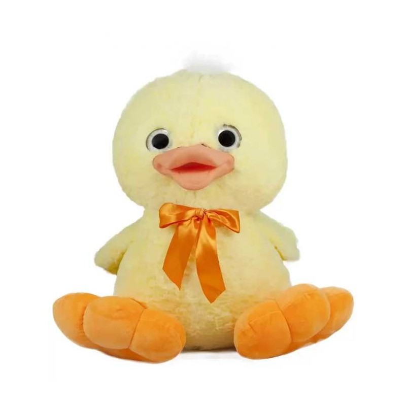 RATĂ DE PELUȘ GALBEN CU ARIPI 50 CM 1