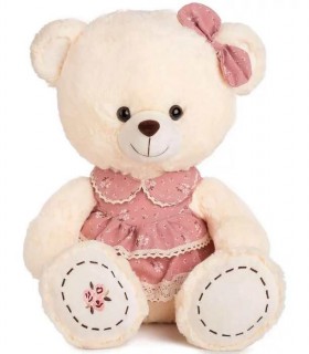 URSULEȚ CU ROCHIE ȘI FUNDIȚĂ 2 CULORI 42 CM 2