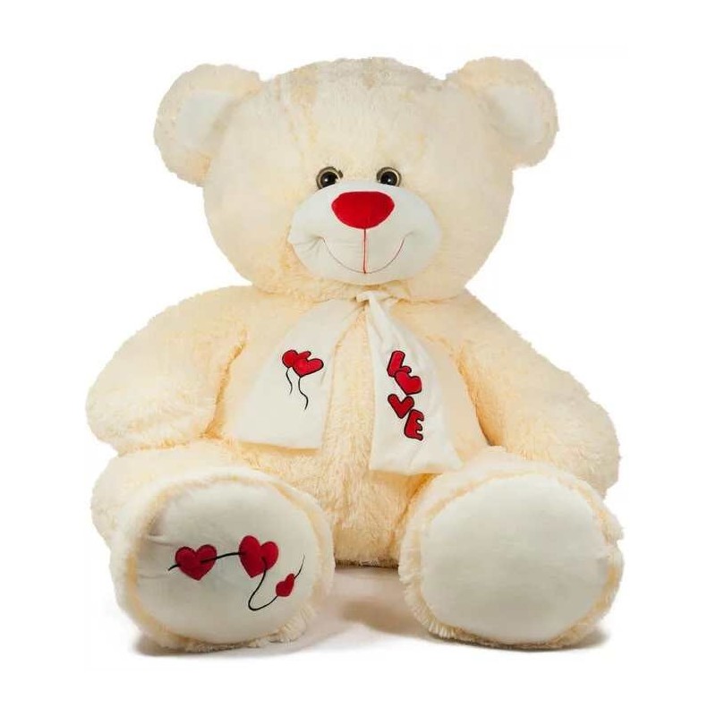 Ursuleț de pluș cu eșarfă de 45 cm 1