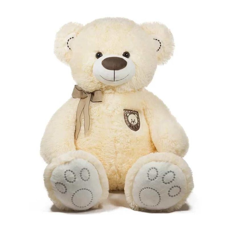 URSULEȚ DE PLUȘ CU FUNDIȚĂ ȘI EMBLEMĂ 62 CM 1