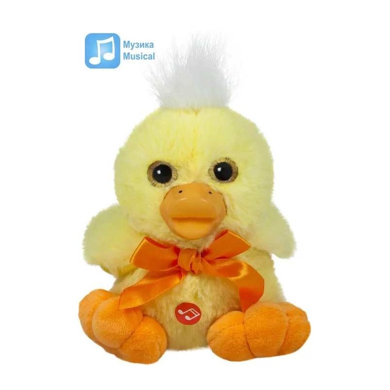 RAȚĂ MUZICALĂ DE PLUȘ 14 CM 1