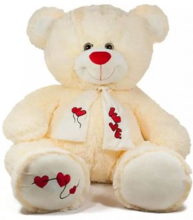 URSULEȚ TEDDY BEAR CU EȘARFĂ CU LOVE 2 CULORI 1