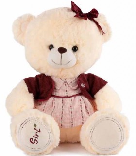 TEDDY BEAR FATĂ ȘI BĂIAT 42 CM 2
