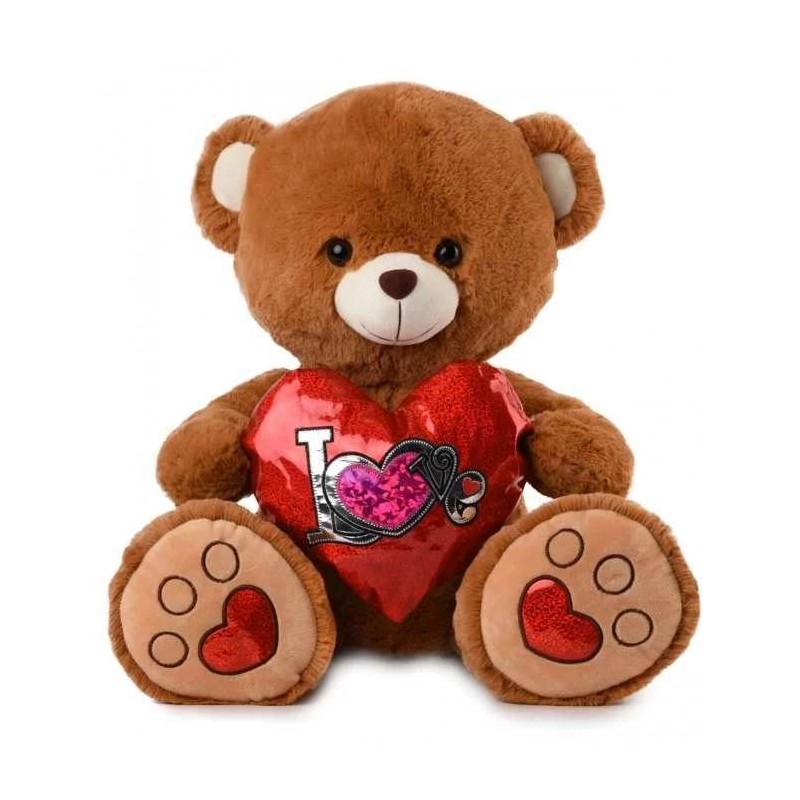 URSUT DE FLUIS CU INIMA SLULUCIoasa 2 CULORI 42 CM 1