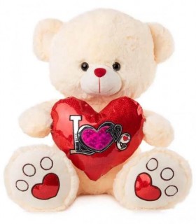 URSUT DE FLUIS CU INIMA SLULUCIoasa 2 CULORI 42 CM 2